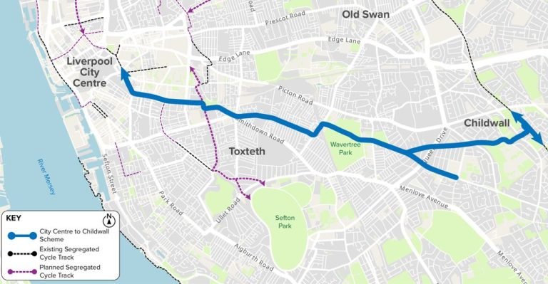 Liverpool City Council seeks views on major new cycle lane