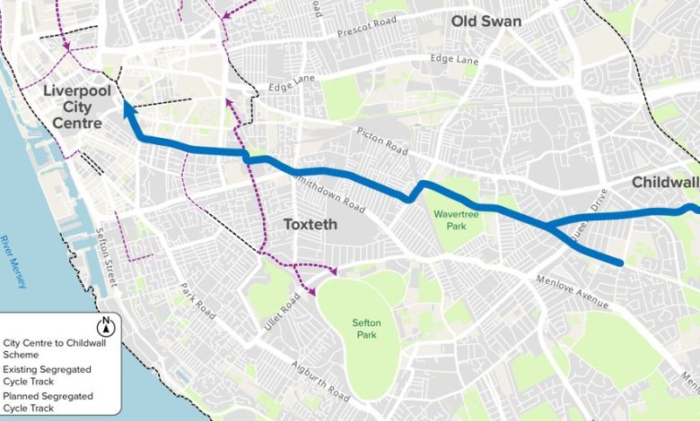 Liverpool City Council seeks views on major new cycle lane